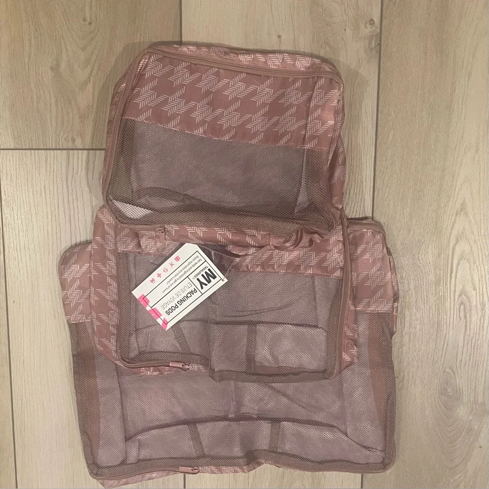 MYTAGALONGS Mauve Set of 3 Packing Pods
